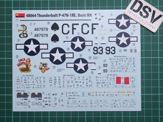 1/48 Винищувач P-47N-1RE Thunderbolt, серія Basic Kit (MiniArt 48064), збірна модель