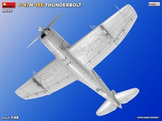 1/48 Винищувач P-47N-1RE Thunderbolt, серія Basic Kit (MiniArt 48064), збірна модель