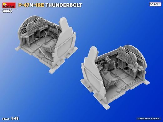 1/48 Винищувач P-47N-1RE Thunderbolt, серія Basic Kit (MiniArt 48064), збірна модель