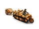 1/35 Sd.Kfz.2 Kettenkraftrad німецький гусеничний мотоцикл з причепом, готова модель авторської роботи