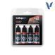 Набір фарб True Metallic Metal "Ruby Red Paint Set", 4 фарби по 18 мл, акрилові (Vallejo 77254)