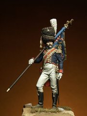 54 мм Standardbearer, Grenadiers of the Guard, Kingdom of Naples 1812