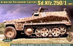 1/72 Sd.Kfz.250/1 (alt) Leichter Schutzenpanzerwagen (le SPW) германский бронетранспортер (ACE 72240), сборная модель