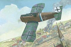 1/72 Junkers D.I пізня модифікація, літак Першої світової (Roden 036) збірна модель