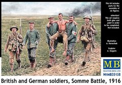 1/35 Британские и германские солдаты, Битва на Сомме, 1916 год, Первая Мировая война (Master Box 35158)