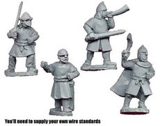 Темные века (Dark Ages) - Spanish Infantry Command (4 figs) - Crusader Miniatures NS-CM-DAE005