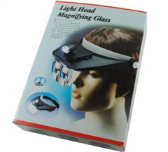 Бинокуляр с подсветкой и комплектом линз (Light Head Magnifying Glass)
