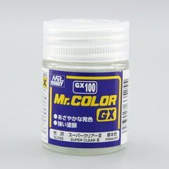 Лак супер глянцевый Mr. Color GX, 18 мл (Gunze Sangyo GX100 Super Clear III Gloss)