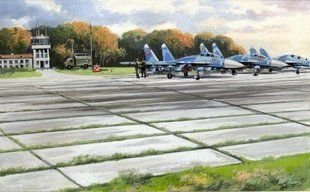 1/72 Радянські плити аеродромного покриття ПАГ-14, 362х216 мм (ICM 72214), збірні пластикові