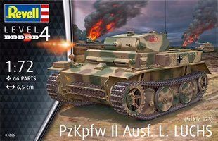 1/72 Pz.Kpfw.II Ausf.L Luchs германский легкий танк (Revell 03266, перепаковка MACO), сборная модель