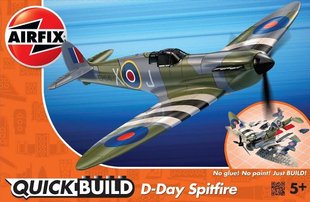 Винищувач Spitfire D-Day (Airfix Quick Build J-6045) проста збірна модель для дітей