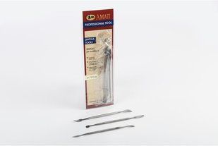 Комплект двухсторонних шпателей, 3 штуки (Amati Modellismo 7373/60 Spatula assortment)