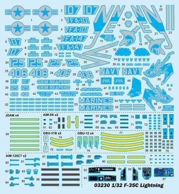1/35 F-35C Lightning американський винищувач (Trumpeter 03230), збірна модель