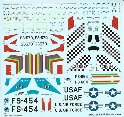 1/72 Винищувач F-84F Thunderstreak "US Swept-wing Thunder" (Special Hobby SH72395), збірна модель
