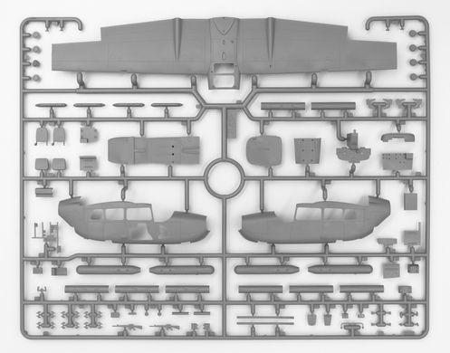 1/48 Діорама "Авіабаза Nakhon Phanom": літаки B-26K Invader та O-2A Skymaster, фігури пілотів та техніків, аеродромне покриття, підвісне озброєння (ICM DS4804), збірні моделі