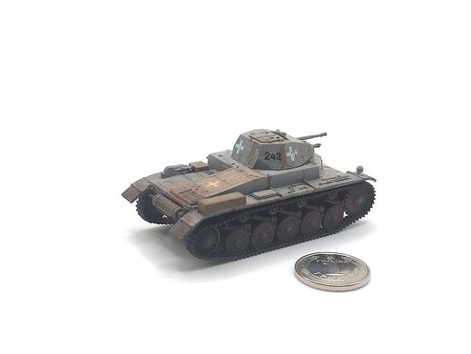 1/72 Німецький легкий танк Pz.Kpfw.II Ausf.C, готова модель авторської роботи