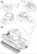 1/35 Танк Т-34/85 завода №183 1944 года ИНТЕРЬЕРНАЯ модель + прозрачные башня и корпус (AFV Club AF35S55)