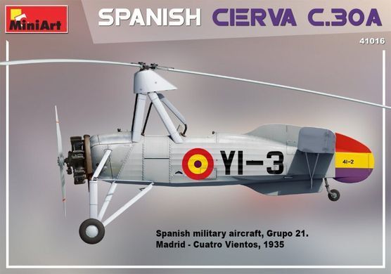 1/35 Cierva C.30A испанский автожир (Miniart 41016), сборная модель