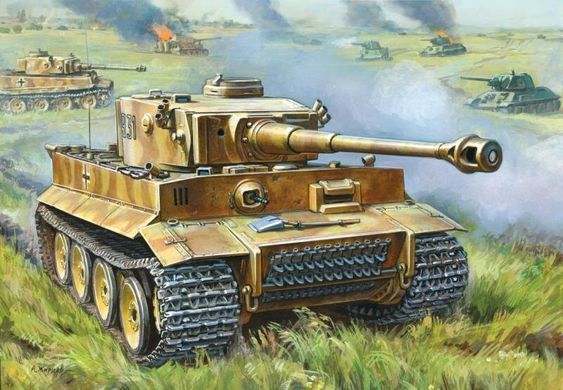 1/72 Танк Pz.Kpfv.VI Tiger I ранних серий, серия "Сборка без клея", сборная модель