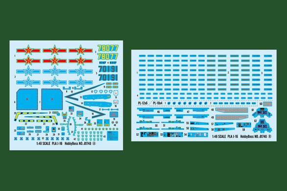 1/48 PLA J-16 китайський винищувач (Hobbyboss 81748), збірна модель