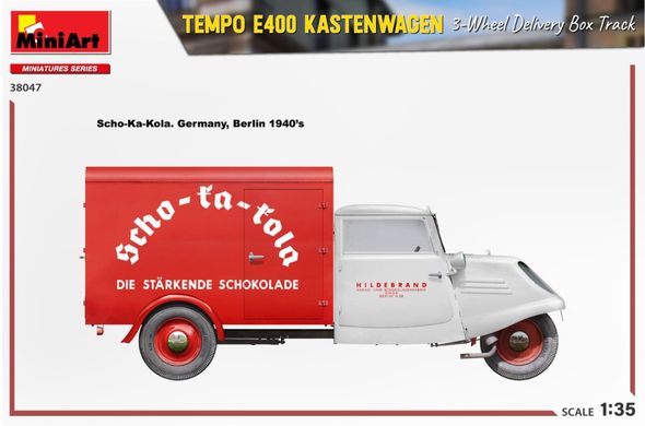 1/35 Автомобиль Tempo E400 фургон доставки (Miniart 38047), сборная модель