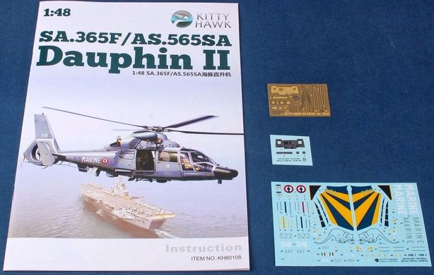 1/48 Eurocopter SA.365F/AS.565SA Dauphin II вертолет (Kitty Hawk 80108) сборная модель