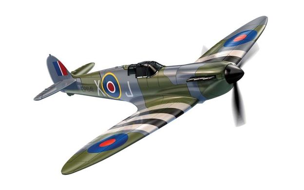 Истребитель Spitfire D-Day (Airfix Quick Build J-6045) простая сборная модель для детей