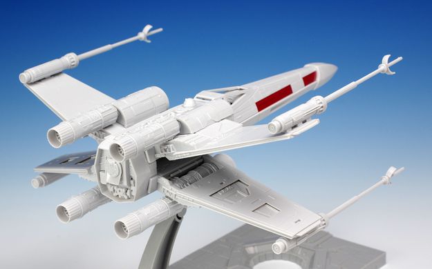 1/72 X-Wing Starfighter, винищувач із Star Wars (Bandai 01200), збірна модель, кольоровий пластик
