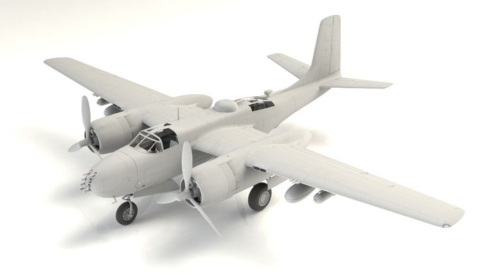 1/48 B-26B-50 Invader американский бомбардировщик, Корейская война (ICM 48281), сборная модель