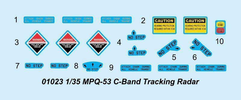 1/35 AN/MPQ-53 C-Band Tracking Radar set of MIM-104 Patriot SAM System PAC-2 (Trumpeter 01023) сборная модель