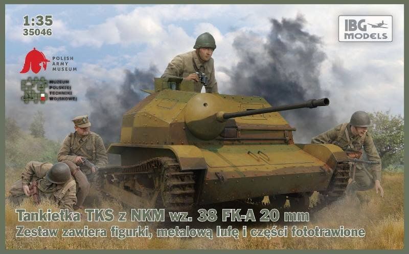 Ibg Models Tks Polish Tankette With mm Nkm Wz 38 Fk A 1 35 Zbirna Masshtabna Model Polskoyi Tanketki Tks