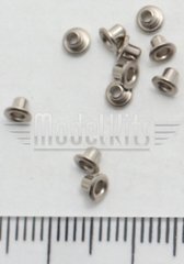 Иллюминатор никелированный без стекла 2 мм, 10 шт Amati Modellismo 4946/02