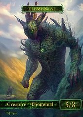Elemental Green Titania #3 Token Magic: the Gathering (Токен) GnD Cards