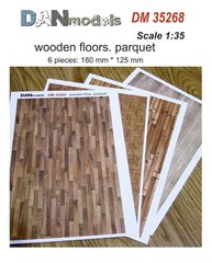 1/35 Матеріали для макетів: дерев'яна підлога та паркет, друковані на папері (DANmodels DM35268)