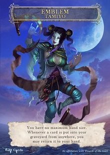 Emblem Tamiyo Moon Sage Token Magic: the Gathering (Токен) GnD Cards