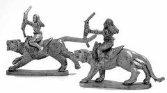 Mirliton Miniatures - Миниатюра 25-28 mm Fantasy - Amazons cat riders with bow - MRLT-AM006