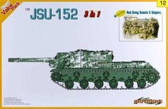 ИСУ-122/122С/152 с фигурками советских разведчиков и снайперов 1:35