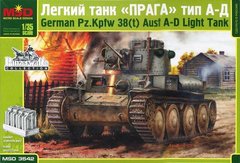 1/35 Pz.Kpfw.38(t) Ausf.A-D германский легкий танк (MSD 3542) сборная модель