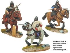 Темные века (Dark Ages) - Spanish Knights in Chain with spears (3 figs) - Crusader Miniatures NS-CM-DAE006