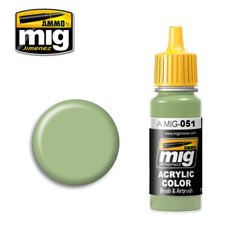Світло-зелений, 17 мл (Ammo by Mig A.MIG-051 Medium light green) акрилова фарба