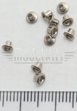 Иллюминатор никелированный без стекла 2 мм, 10 шт Amati Modellismo 4946/02