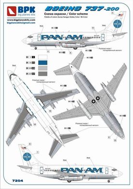 Boeing 737-200 "PAN AM" 1:72