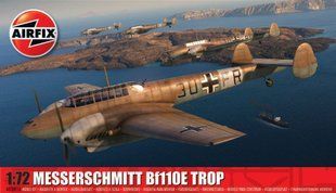 1/72 Messerschmitt Bf-110E/E-2 Trop німецький винищувач (Airfix A03081A), збірна модель