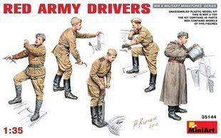 1/35 Водители красной армии, 5 фигур, сборные пластиковые (MiniArt 35144)