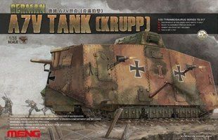1/35 Танк A7V Tank (Krupp), набір з інтер'єром (Meng Model TS-017), збірна модель