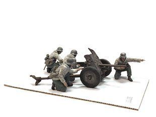 1/35 Протитанкова гармата Pak-35/36 з розрахунком, пофарбовані пластикові