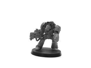 Deathwing Terminator із вогнеметом та силовим кулаком, мініатюра Warhammer 40k (Games Workshop), пластикова