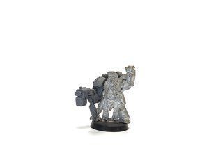Wolf Guard with Storm Bolter, мініатюра Warhammer 40k (Games Workshop), зібрана металева нефарбована