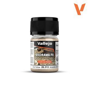 Жовтий пісок 0.1 - 0.6 мм, Diorama FX акрилова паста для ландшафту, 50 грам (Vallejo 26313 Arid Yellow 0.1-0.6 mm)