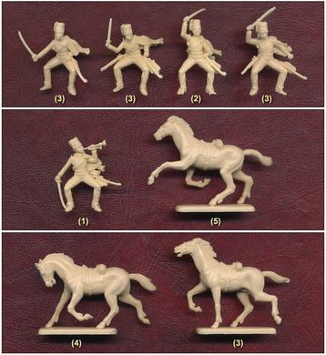 1/72 British Hussars, Crimean War 1854 (Italeri 6052) 12 конных фигур